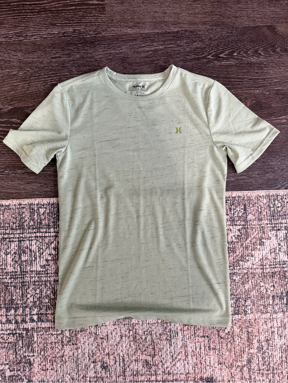 Hurley Youth Large Heather Green Performance T-Shirt